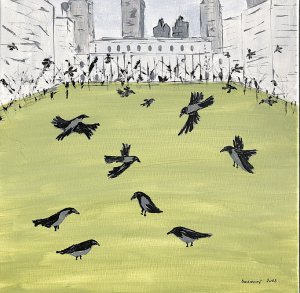 Grey crow Bryant park