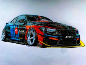 BMW M4 par Kyza, Raceism