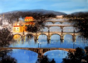 Praha - Noční mosty