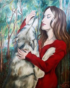 Žena s vlkem