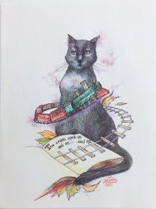 Macska olvasó