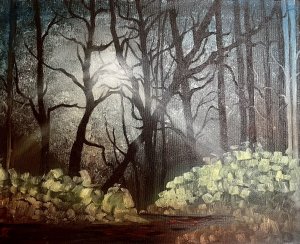Abstraktní les ... hra světla a stínu
