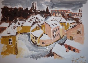 Praha v zime