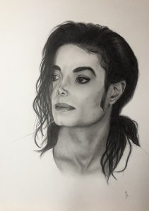Retrato de Michael Jackson