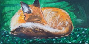 Spící liška