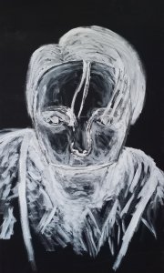 Retrato de um homem com uma máscara