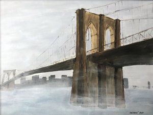 Puente de Brooklyn -mlha