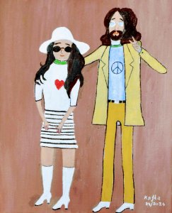 John Winston Lennon a Yoko Ono
