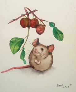Myška a špendlíky