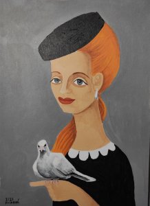 Lady with a dove