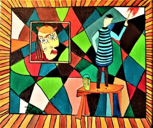Picasso paints a room
