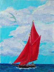 Scarlet sail