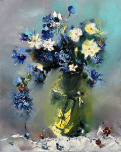 Modré květiny