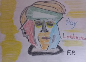 Porträt , Roy Lichtenstein.