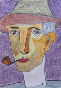 Portret mężczyzny z fajką - XXVII.