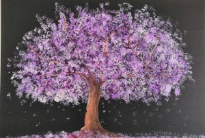 Violetter Baum des Lebens