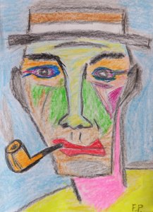 Portret mężczyzny z fajką - XLIII.