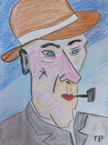 Portrét muža s fajkou - XLIV.