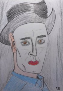 Portrét muža - Yui Brynner.