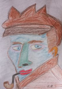 Porträt eines Mannes mit einer Pfeife - XLV.