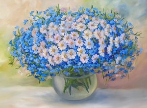 Flores azules