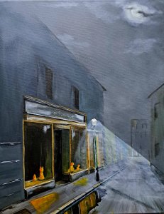 Una noche en una calle irlandesa