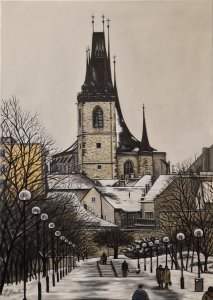 Stadt Louny - Kathedrale St. Nikolaus