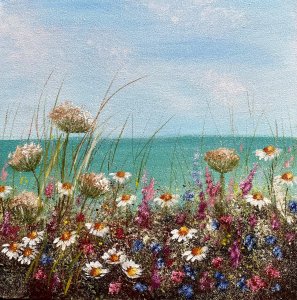 Seaside and meadow flowers
