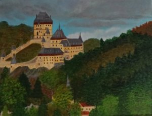 Karlstejn view from the valley