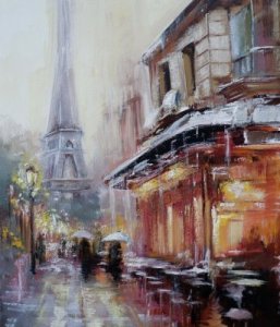 Uma noite de chuva em Paris