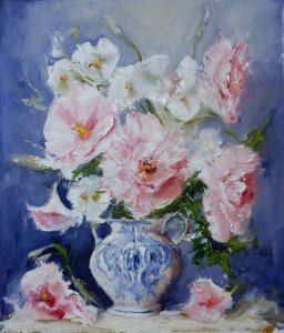 Pivoines dans un vase