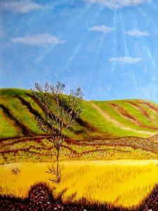 Landschaft mit einem Baum