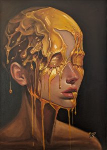 Honey Dripping Portrait