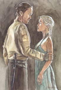 Jorah y Daenerys