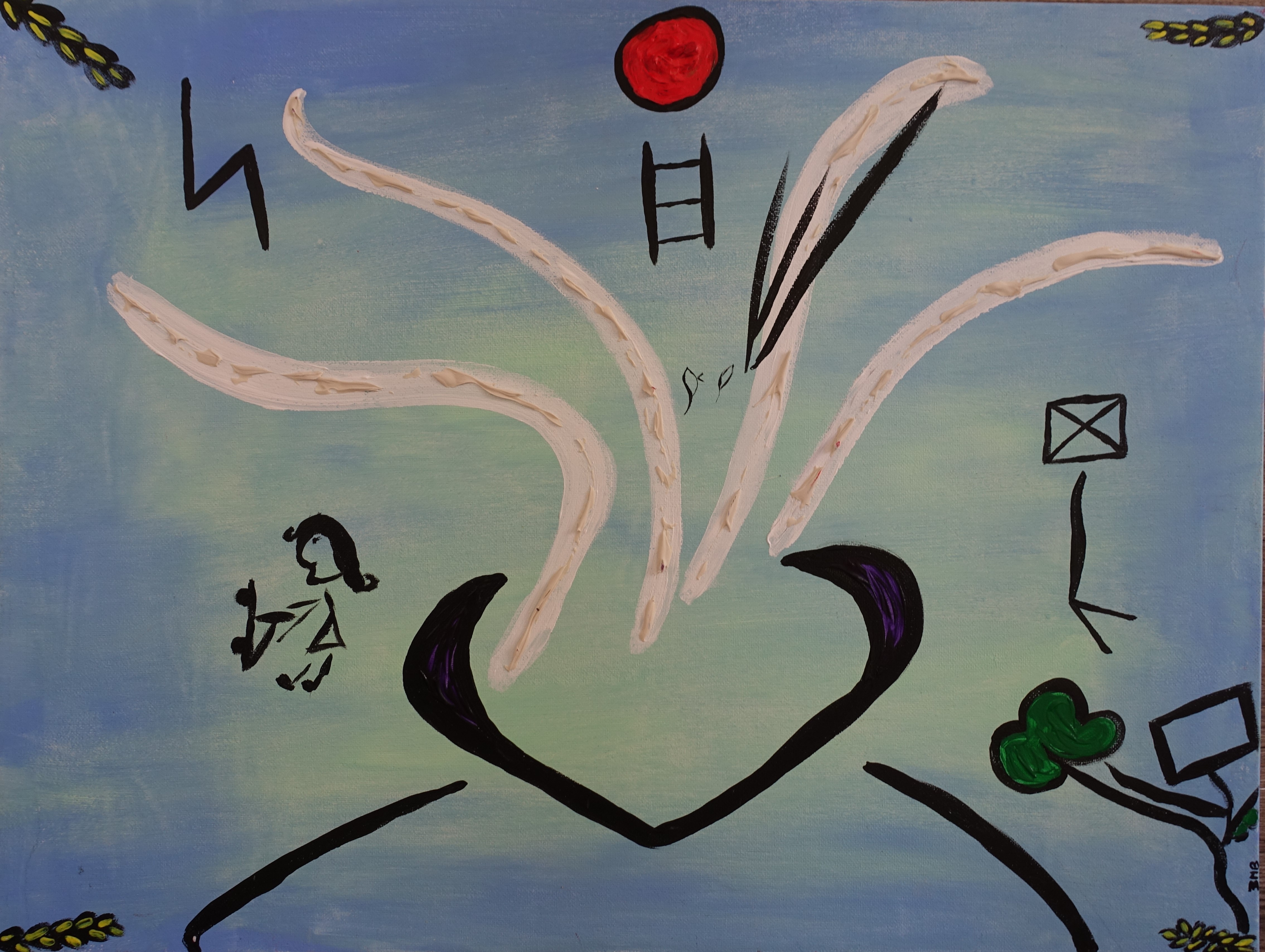 Liberté, 3MB — Acrylic, Symbolism, Canvas — 60 × 45 cm