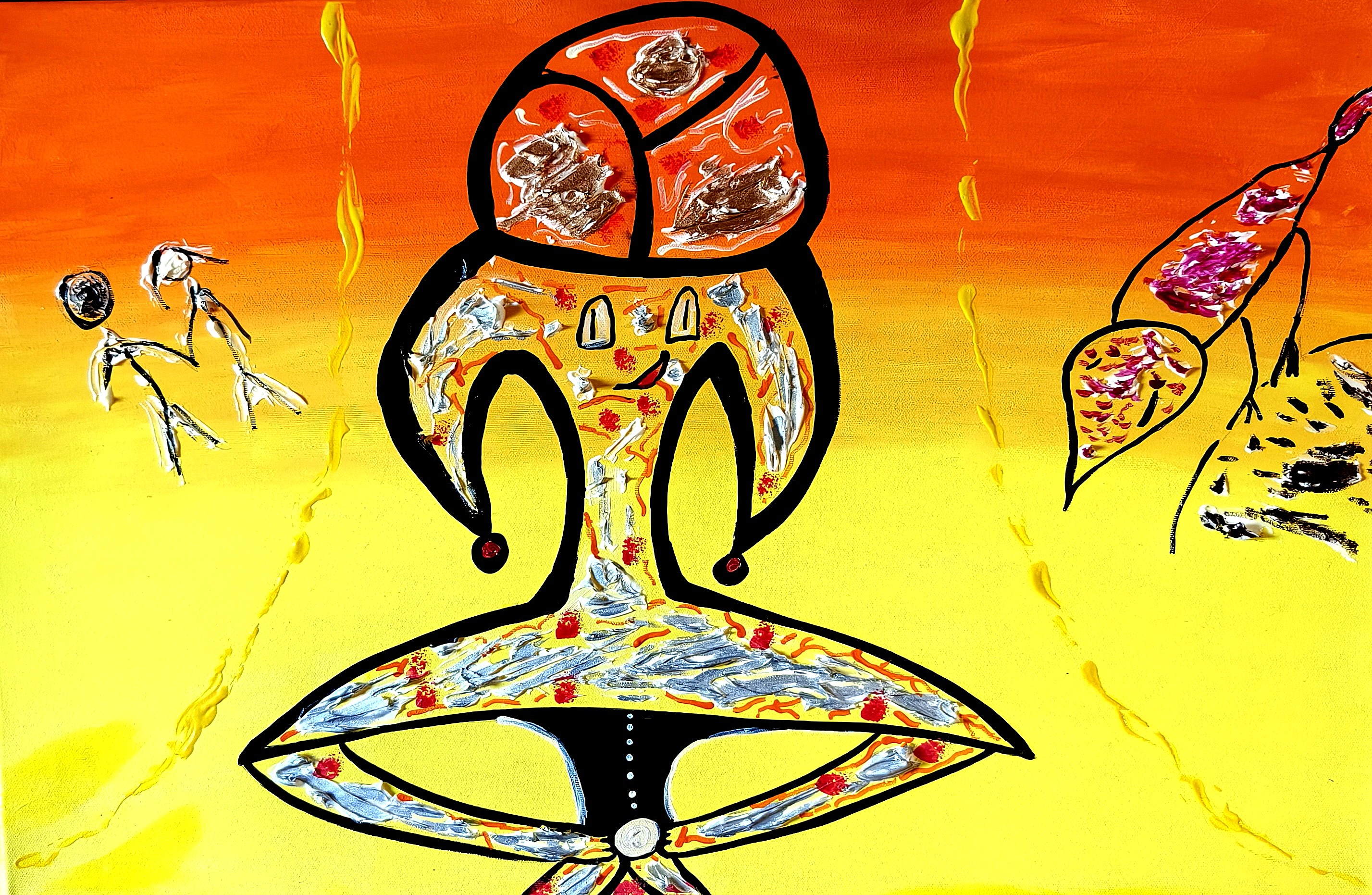 Vision Slavo-Nézékienne, 3MB — Acrylic, Surrealism, Canvas — 50 × 70 cm