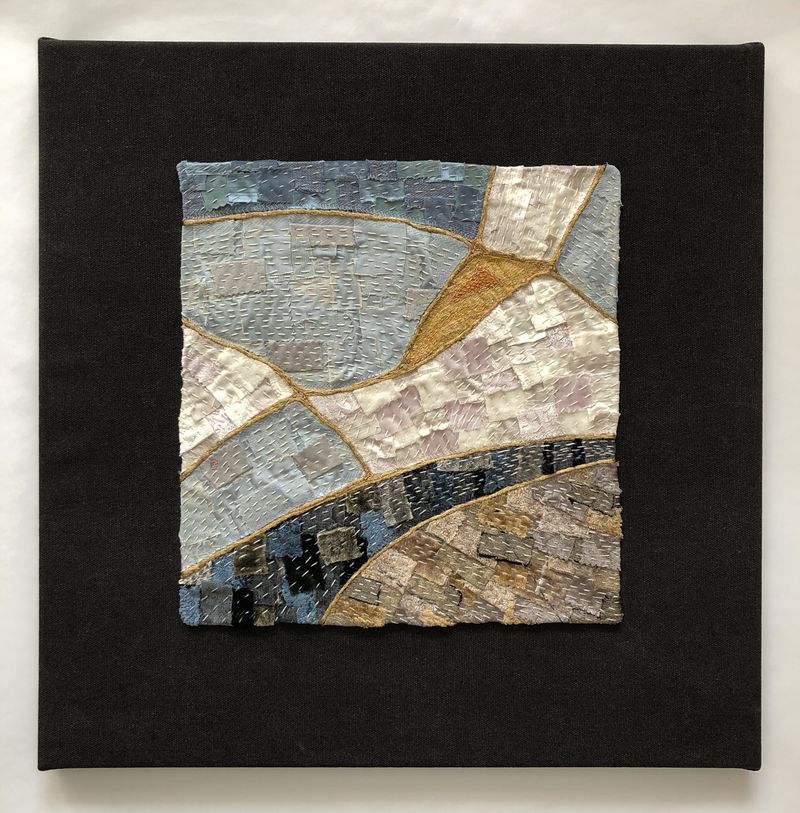 25:00, Alisa Pirogova — Textile, 50 × 50 cm