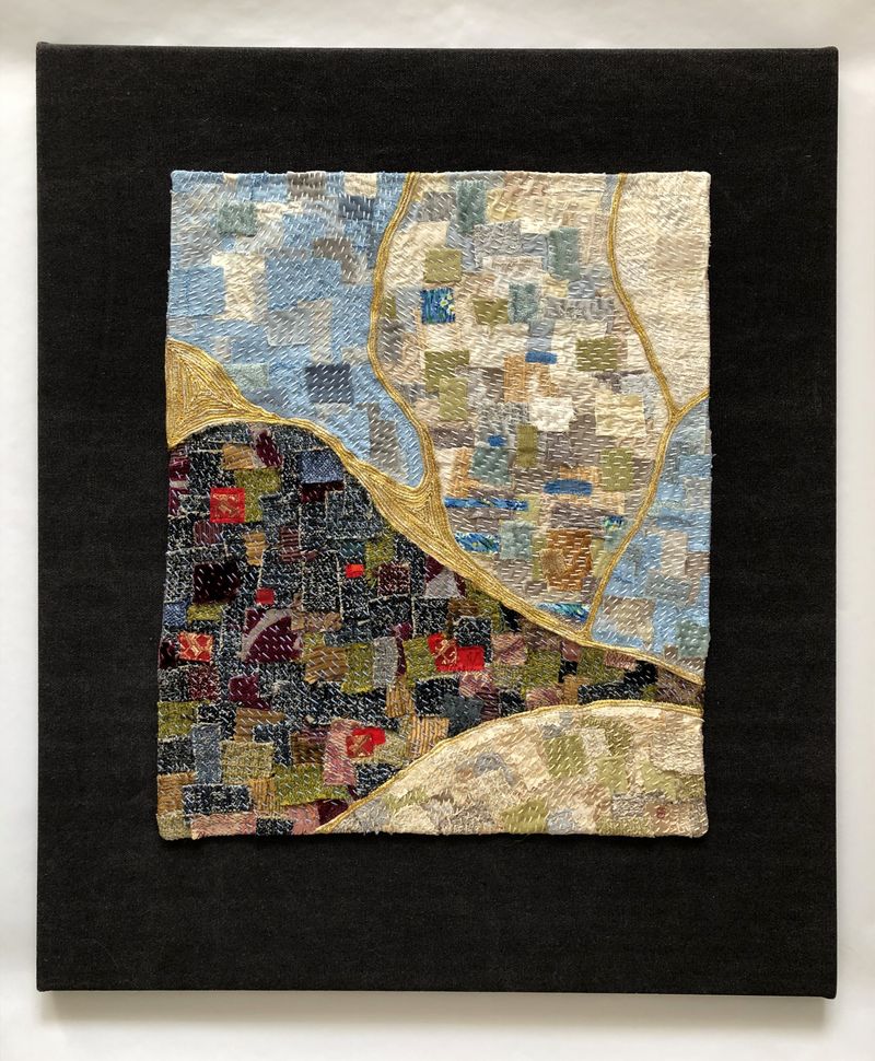 Letní ráno (A Summer Morning), Alisa Pirogova — Textile, 55 × 65 cm