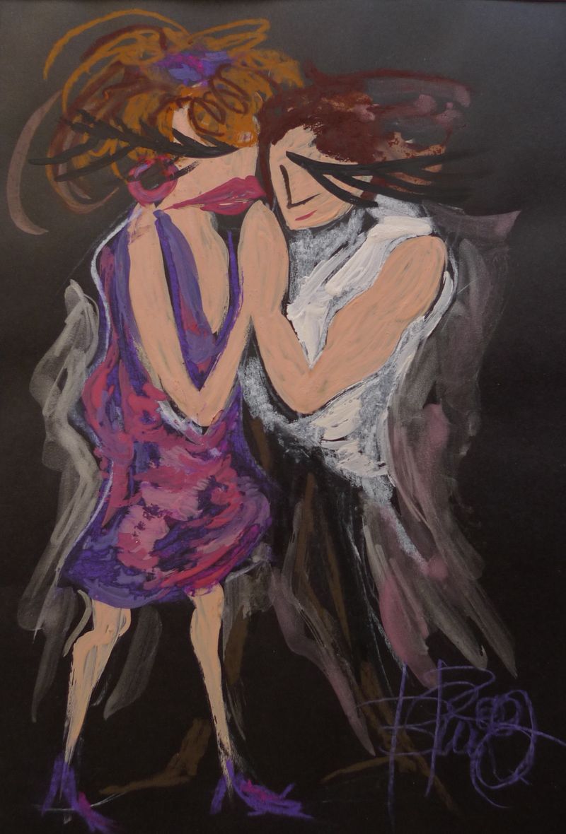 S bicepsami (Con los bíceps), Barbora Paulovičová — Lienzo, 22 × 31 cm