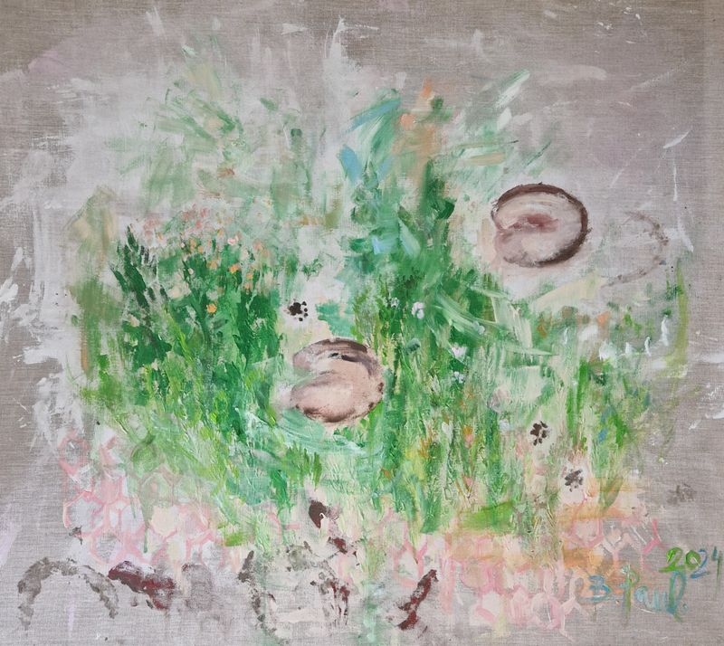 Šum, Barbora Paulovičová — Plátno, 100 × 90 cm