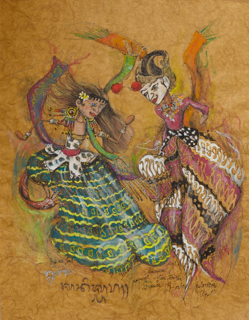 Tancujeme a vykrúcajme si to, Barbora Paulovičová — Papír, 49 × 65 cm