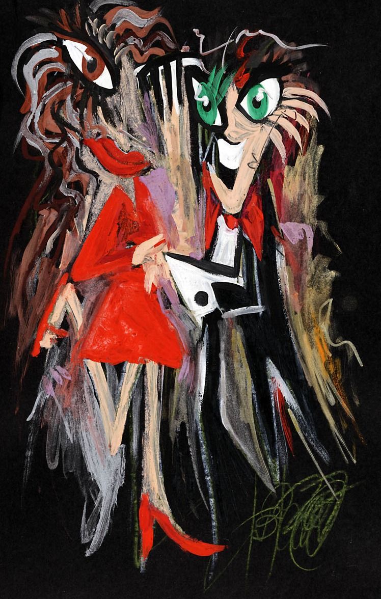 Tanečníci IV. size S, Barbora Paulovičová — Papír, 22 × 31 cm
