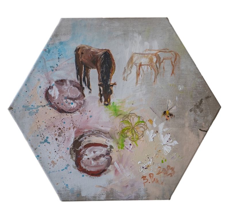 Z jasna, Barbora Paulovičová — Plátno, 60 × 60 cm