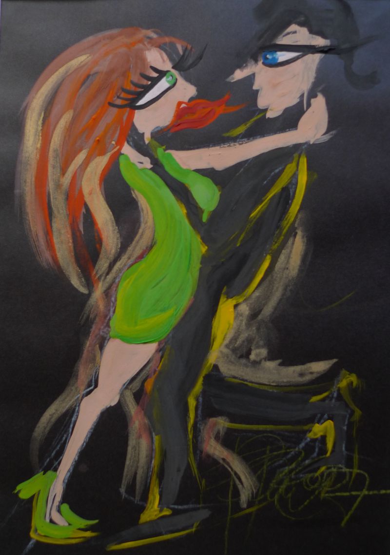 Zelené, Barbora Paulovičová — Papír, 22 × 31 cm