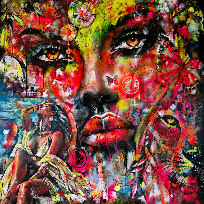 HECATE, Cyril Cichy — Plátno, 120 × 120 cm