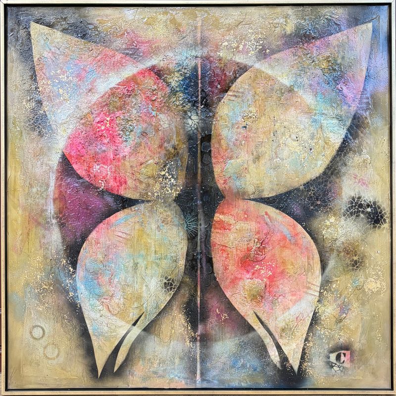 THE BIRTH OF GRACE (EL NACIMIENTO DE GRACE), Cyril Cichy — Lienzo, 100 × 100 cm