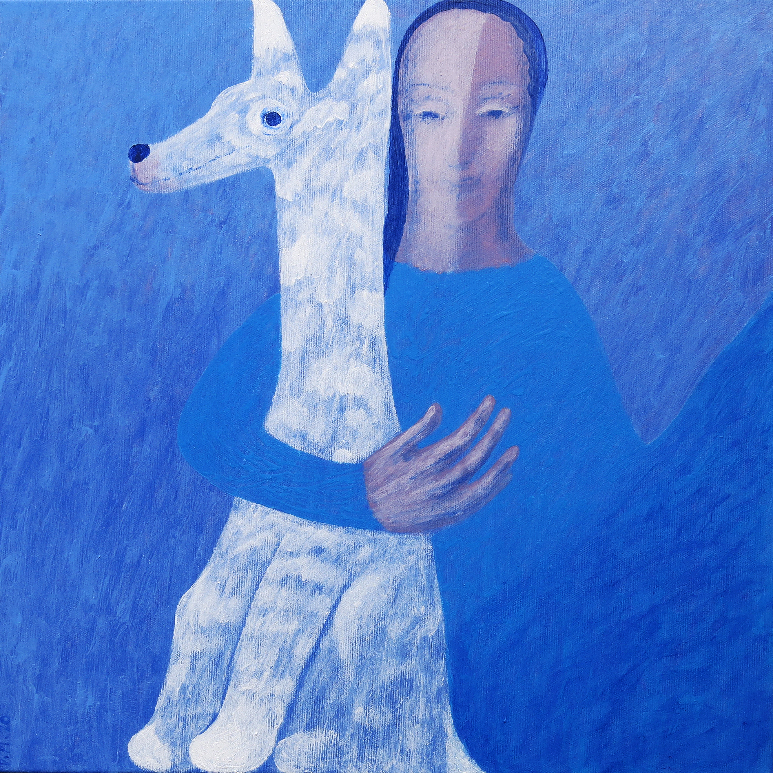 Normální 2, Dagmar Piorecká — Acrylic, Surrealism, Canvas — 50 × 50 cm