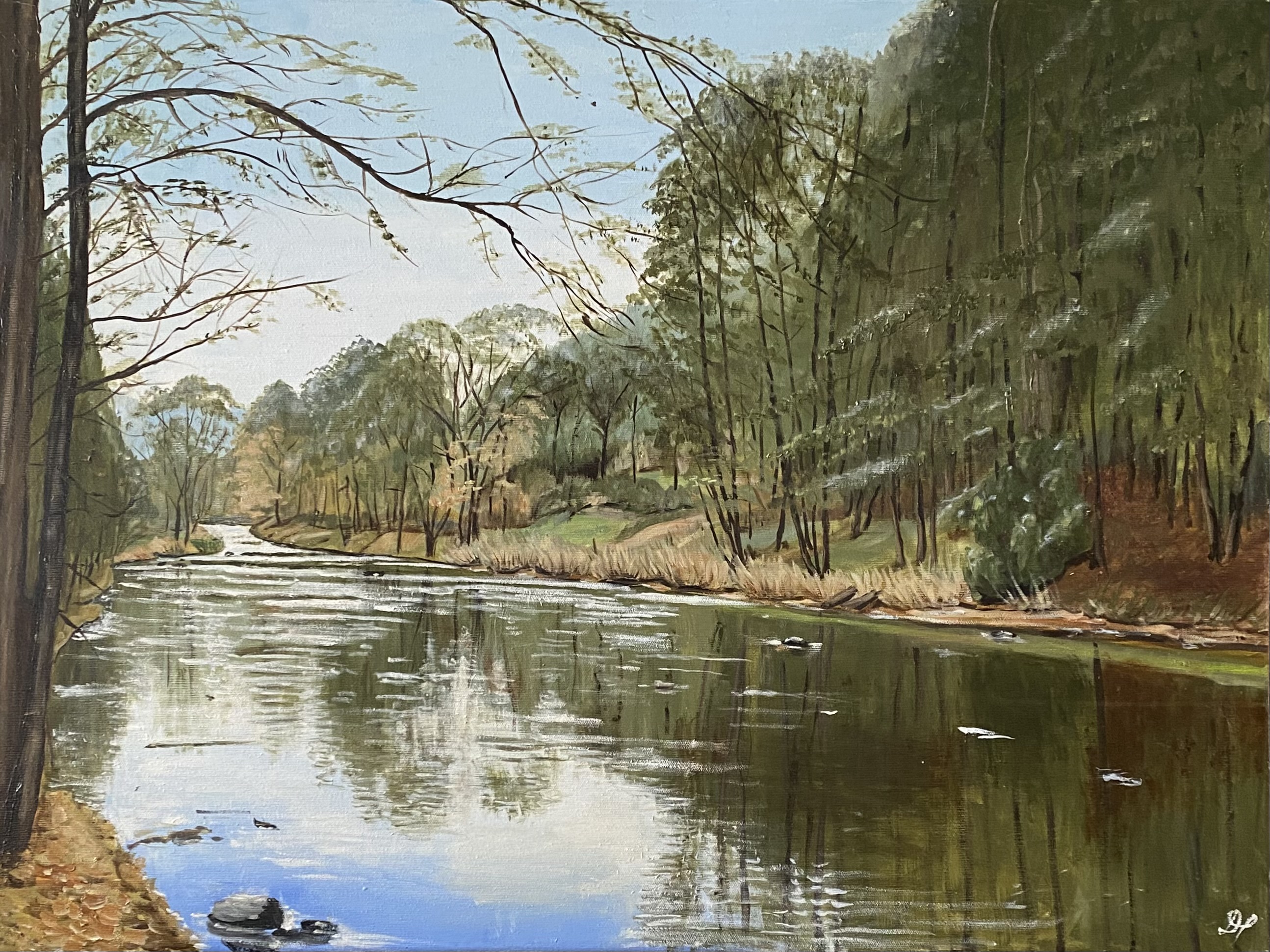 Svratka, Dana Pacáková — Ölmalerei, Realismus, Leinwand — 80 × 60 cm