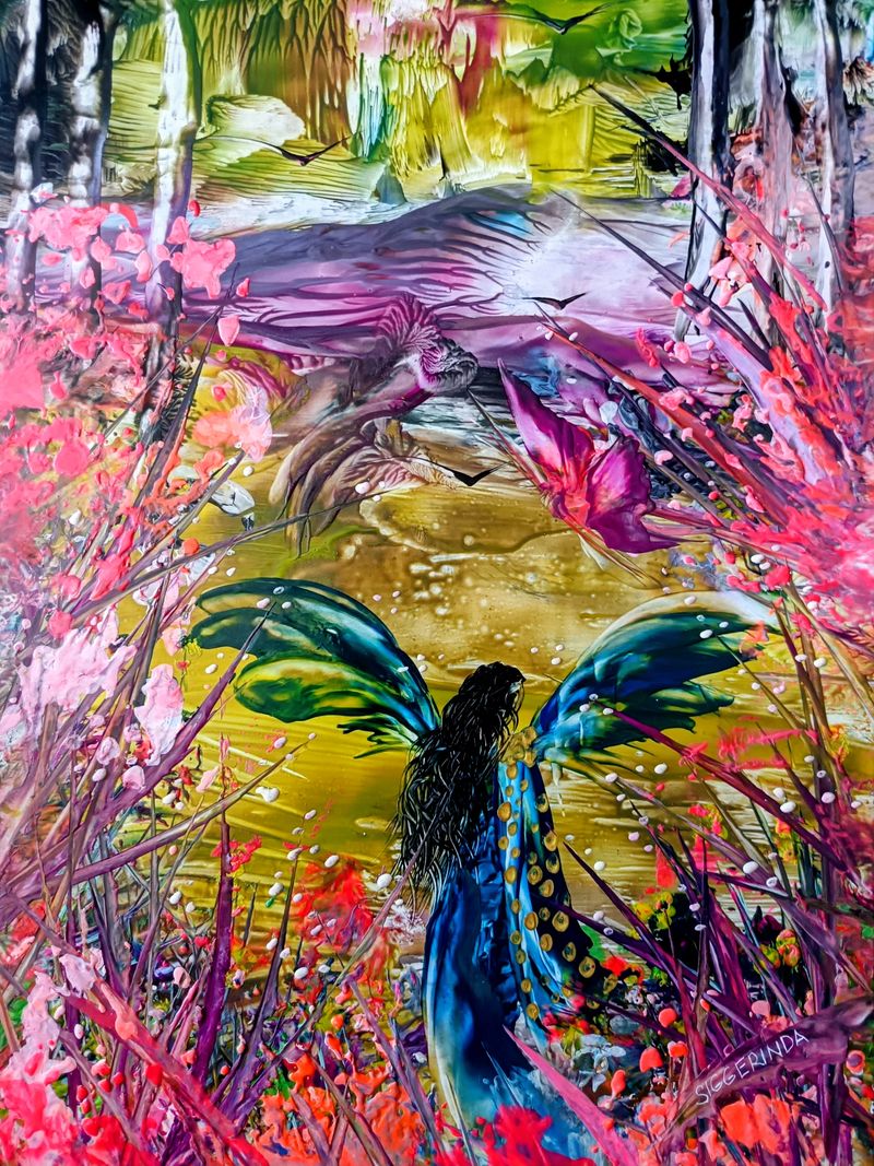 Čarodějka (A boszorkány), Dana Vyjídáková — Papír, 30 × 40 cm