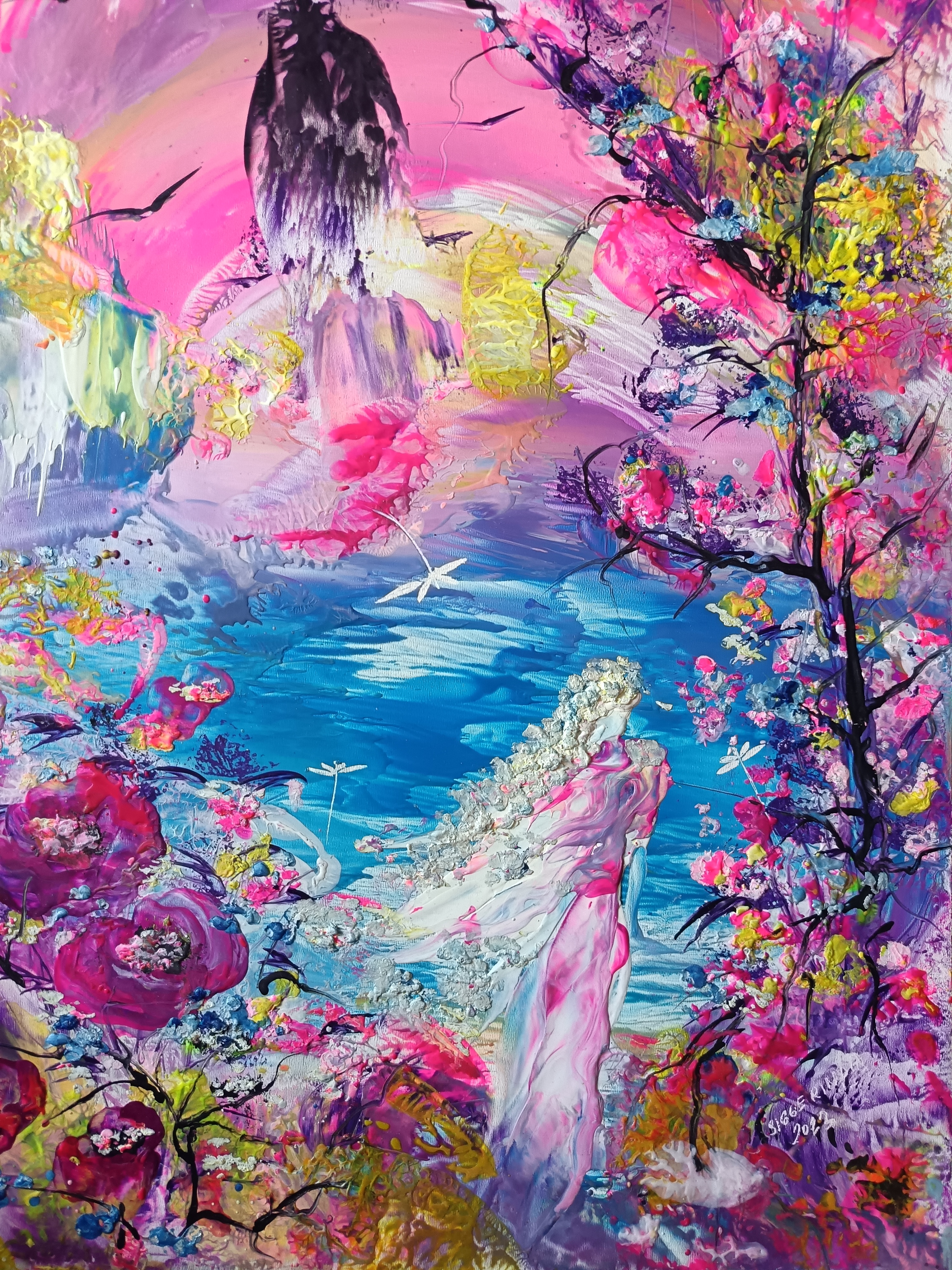 Sen 10, Dana Vyjídáková — Encaustic, Other Style, Chipboard / MDF — 35 × 45 cm